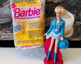 Western Stampin Barbie 1992 Barbie Toy, Cake Topper