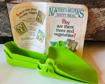 Nature's Helpers Double Digger Shovel Happy Meal Toy 1990