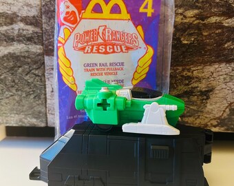 Power Rangers Green Rail Rescue 2000 Happy Meal Toy