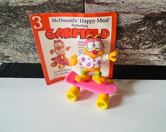 Garfield Skateboard 1988 Happy Meal Toy