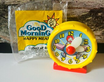 Ronald Clock Good Morning 1990 Happy Meal Toy