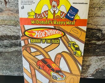 Hot Wheels Barbie Combo 2000 Happy Meal Bag 6x11