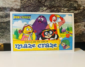 McDonalds Happy Meal 1999 5 page activity book