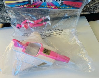 Power Rangers 1995 Pink Ranger with Crane Ninjazord Toy