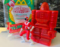 Red Power Ranger Figure with Case Power Rangers 2000 Happy Meal Toy