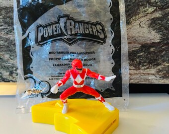 Red Ranger Pog Launcher: Power Rangers Happy Meal Toy
