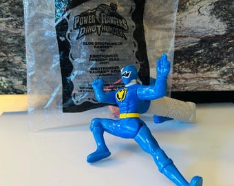 Blue DinoThunder Ranger Power Ranger Happy Meal Toy