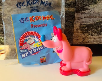 Spy Dogs 1998 KFC Kids Meal Toy Mitzy Rolling Stamper