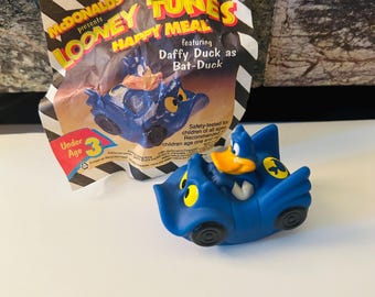Daffy Duck Bat Duck Toy - 1991 Happy Meal Collectible