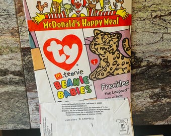 Beanie Babies 1999 Happy Meal Bag 6x11