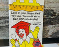 McDonalds 1999 Happy Meal Bag 6x11