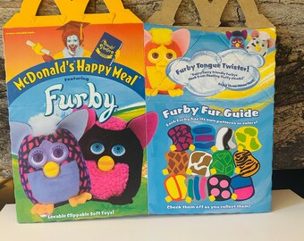 Furby Happy Meal 2000 Box, Party Favor Gift Box