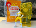 Power Rangers Yellow Ranger Figure with Case McDonald's Toy