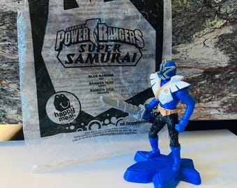 Super Samurai Blue Ranger Power Ranger Happy Meal Toy