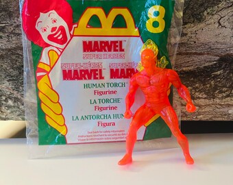 Human Torch 1996 Marvel Happy Meal Toy
