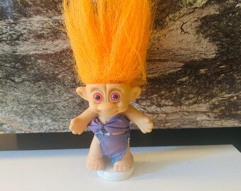 Orange Troll 3 inch Toy