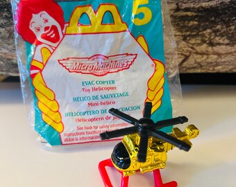 Toy Helicopter 1996 Micro Machines Happy Meal Toy