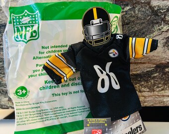 Pittsburgh Steelers Toy Jersey #86 NFL Burger King Toy, Hines Ward