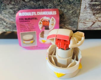 Egg McMuffin Sandwich McDonald's Changeables Happy Meal Toy
