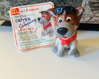 Oliver & Company Dodger Happy Meal Toy 1988