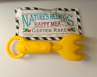 Nature's Helpers Rake Under-3 Happy Meal Toy 1990