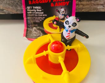 Raggedy Ann & Andy Grouch Bear 1989 Happy Meal Toy