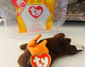 Chocolate Moose 1996 Beanie Baby TY Happy Meal Toy