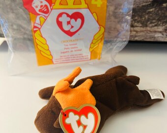 Chocolate Moose 1996 Beanie Baby TY Happy Meal Toy