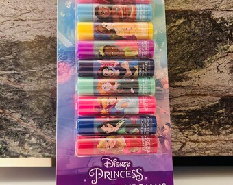 Disney Princess Candy Lip Balm (10 Lip Balms), Party Favors, Stocking Stuffers