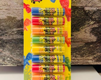 Sour Patch Candy Lip Balm (8 Lip Balms), Party Favors, Stocking Stuffers