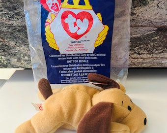 Bones 1998 Beanie Baby TY Happy Meal Toy