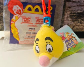 Winnie The Pooh Rabbit 1999 Winnie Soft Toy Keyclip