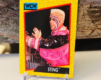 Sting Trading Card #12 WCW (1991) Wrestling