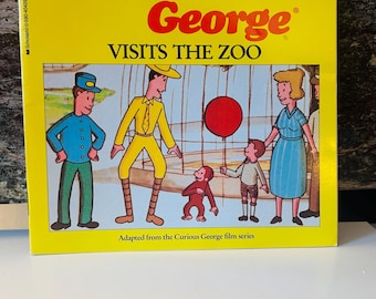Curious George Visits the Zoo Book 1987 Preowned Scholastic First Printing Book
