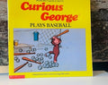 Curious George Plays Baseball Book 1988 Preowned Scholastic First Printing Book
