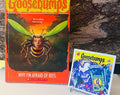 Why I'm Afraid of Bees Reprint Goosebumps Book #17 with RARE 1995 Curly Goosebumps Sticker