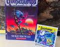 Beast from the East Reprint Goosebumps Book #43 with RARE 1995 Curly Goosebumps Sticker