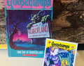One Day at Horrorland Reprint Goosebumps Book #16 with RARE 1995 Curly Goosebumps Sticker