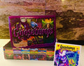 Goosebumps Collector Tin with RARE 1995 Curly Sticker - Purple