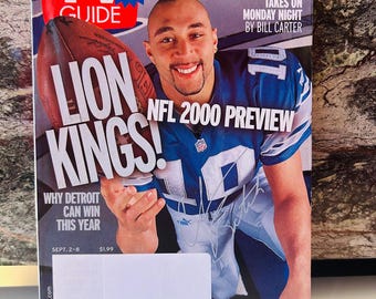 Detroit Lions TV Guide (2000) September 2nd Edition