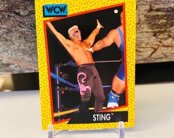 Sting Trading Card #7 WCW (1991) Wrestling