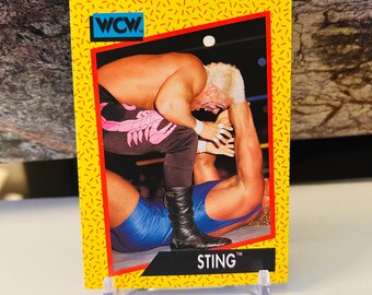 Sting Trading Card #6 WCW (1991) Wrestling
