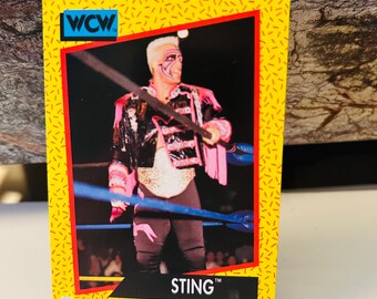 Sting Trading Card #4 WCW (1991) Wrestling