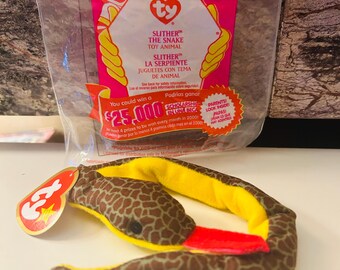 Slither the Snake 2000 Beanie Baby TY Happy Meal Toy