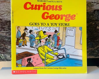 Curious George Goes to a Toy Store Book 1991 Preowned Scholastic Book