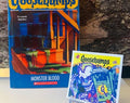 Monster Blood Reprint Goosebumps Book #3 with RARE 1995 Curly Goosebumps Sticker