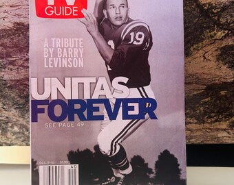 Johnny Unitas Tribute TV Guide 2002, October 5th Edition