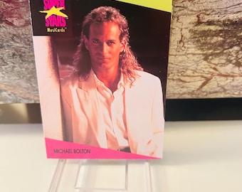 Michael Bolton 1991 Super Stars Trading Card #34