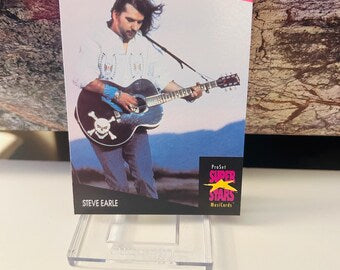 Steve Earle 1991 Super Stars Trading Card #334