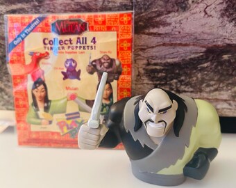 Mulan Shan-Yu Finger Puppet 1998 Blockbuster Happy Meal Toy